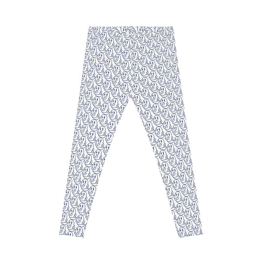 Tightee Ghost Doodle Leggings — Cute All-Over Print Women's Casual Leggings